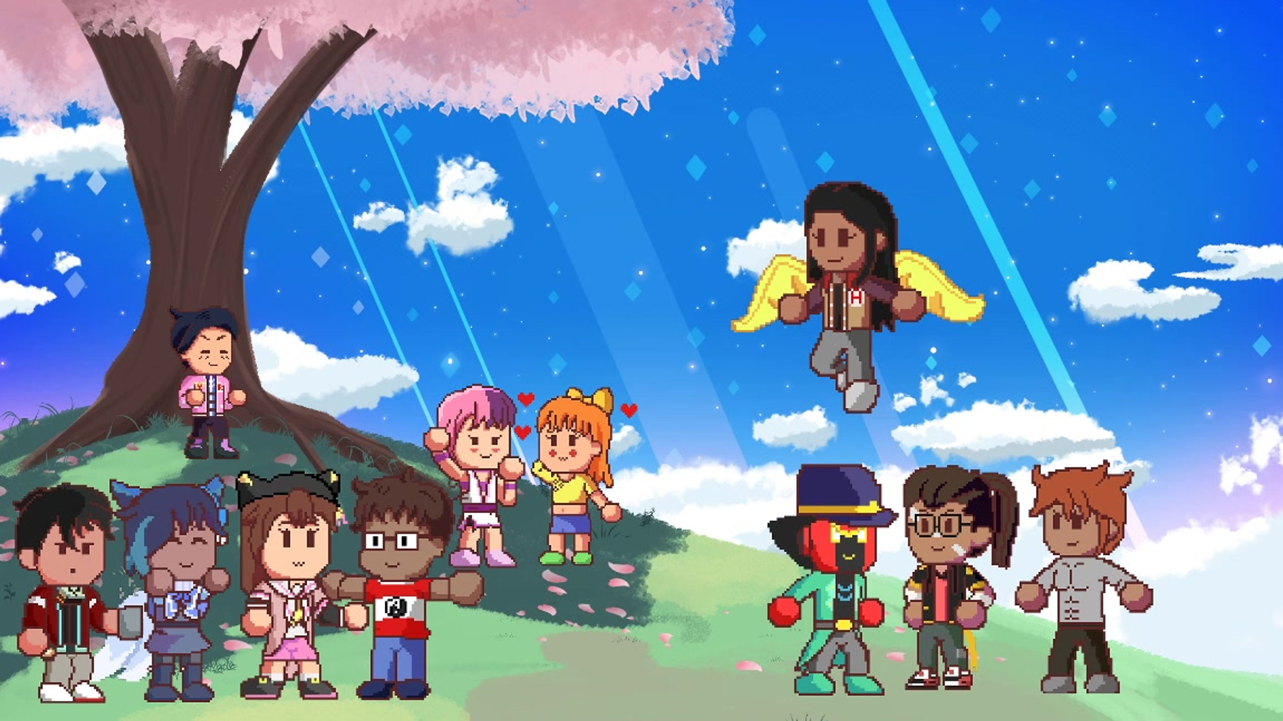 Smol pixel characters